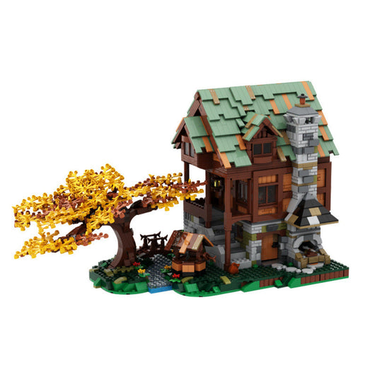 Old Blacksmith's Shop for Tools Building Kit | LEGO-Compatible MOC - 1