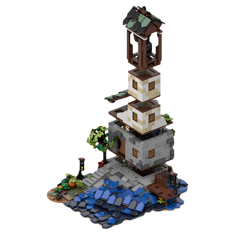 Old Coastal Lighthouse & Rocky Shore MOC Building Kit - 5