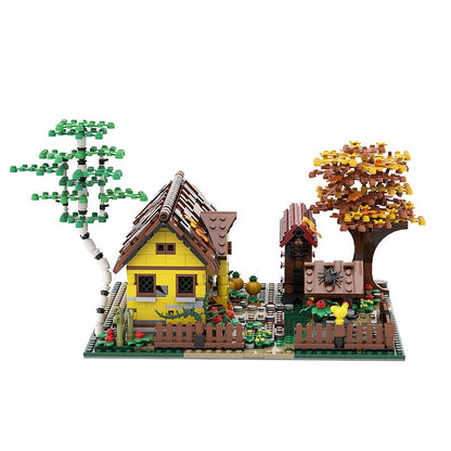 Old Country House MOC Building Kit | Rustic Village Architecture Model - 6