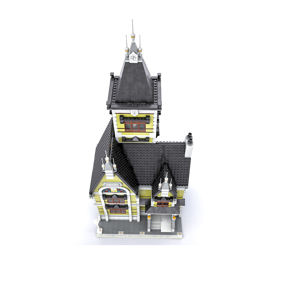 Old Mansion Haunted House Modular Building Kit | LEGO-Compatible MOC - 2