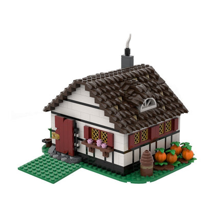 Old Medieval Farmhouse MOC Building Kit | Historic Village House Model - 1