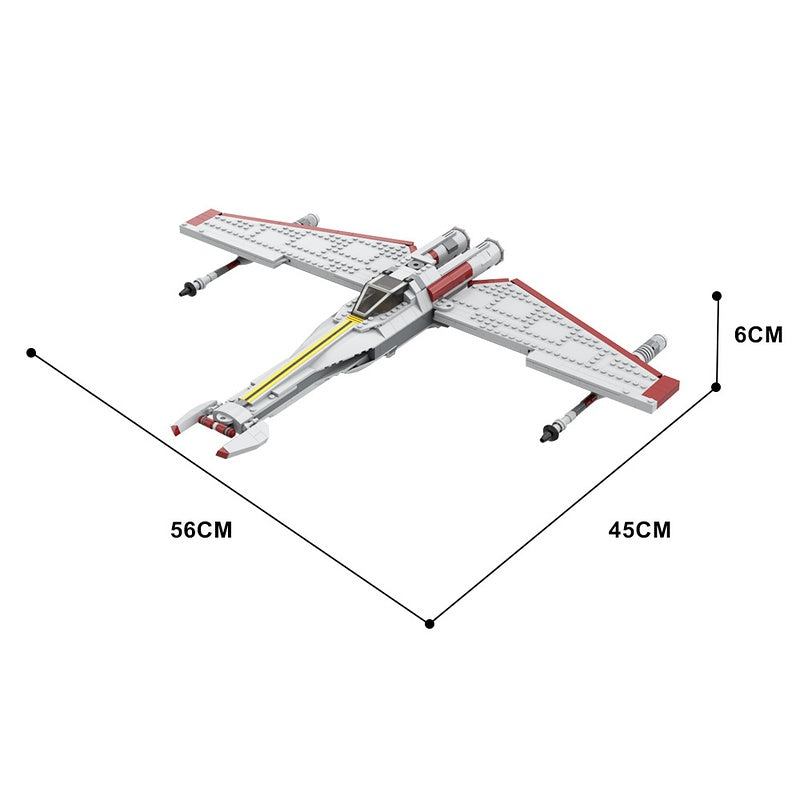Old Republic Starfighter Building Kit | LEGO-Compatible MOC - 4