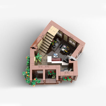Old Town European MOC Modular Building Kit | Half Timber Architecture Model - 3