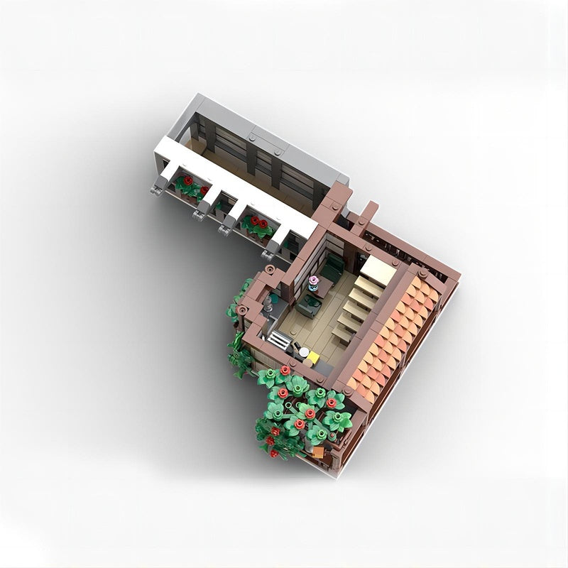 Old Town European MOC Modular Building Kit | Half Timber Architecture Model - 4