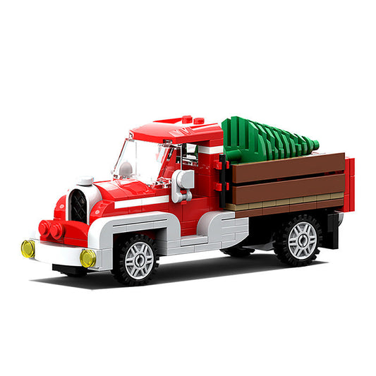 Old Truck Building Kit | Winter Village | LEGO-Compatible MOC - 1