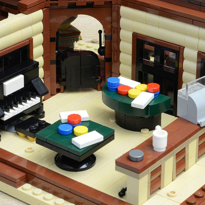 Old West Saloon & Hotel MOC Building Kit | Historic Town Architecture - 5