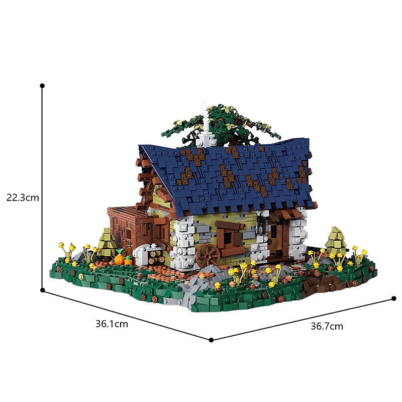 Olivia's Get-Away Cottage MOC Building Kit | Cozy Cabin Architecture - 5
