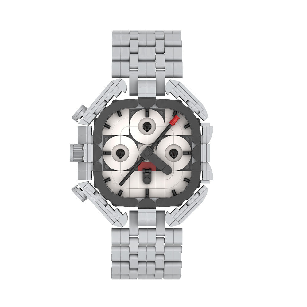 omega speedmaster inspired watcher building kit | moc-233992 - 5