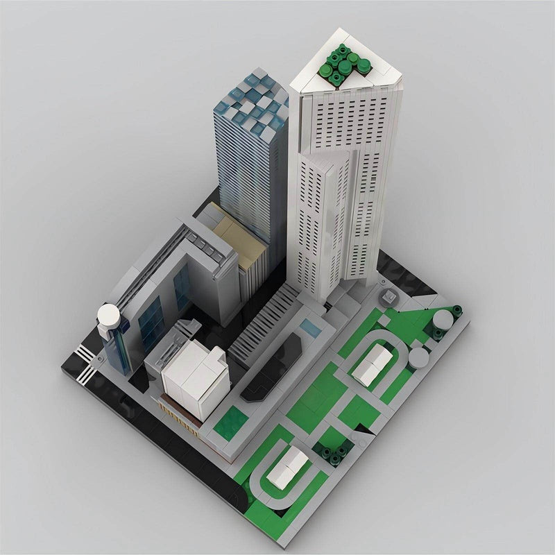 One Raffles Place Singapore Skyscraper MOC Building Kit | Micro-Scale Skyline - 4