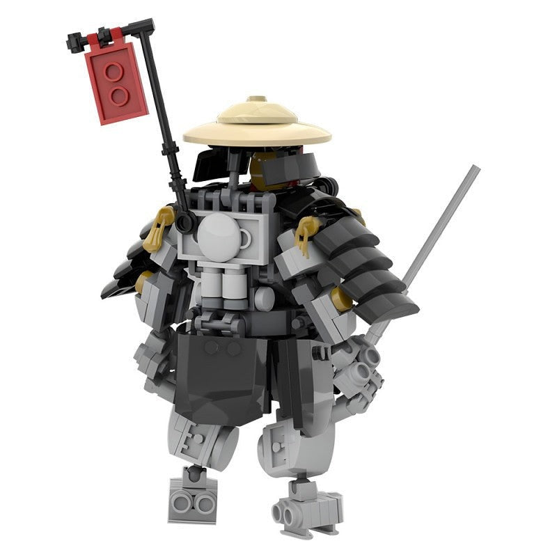 Oni Samurai Mech MOC Building Kit | Armored Warrior Robot Figure Model - 2
