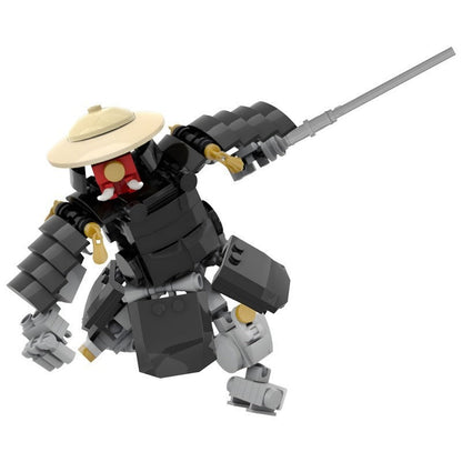 Oni Samurai Mech MOC Building Kit | Armored Warrior Robot Figure Model - 5
