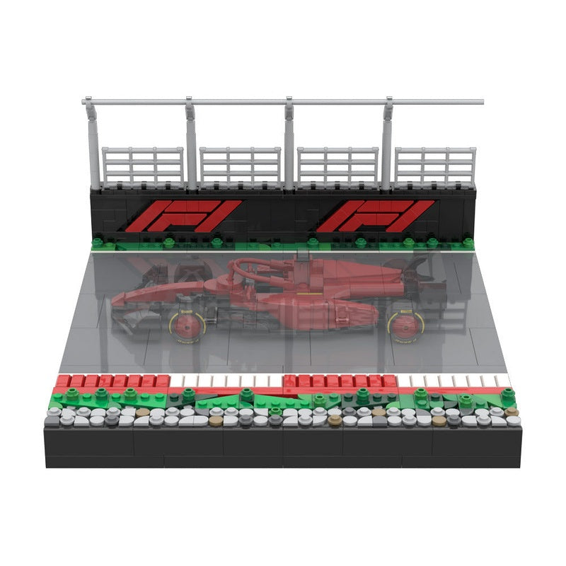 Open Wheel Racing Display Stand MOC Building Kit | Motorsport Showcase - 1