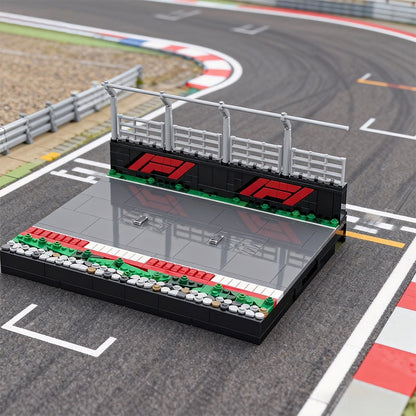 Open Wheel Racing Display Stand MOC Building Kit | Motorsport Showcase - 2