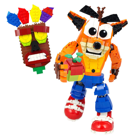 Orange Bandicoot Adventure Building Kit | LEGO-Compatible MOC - 1