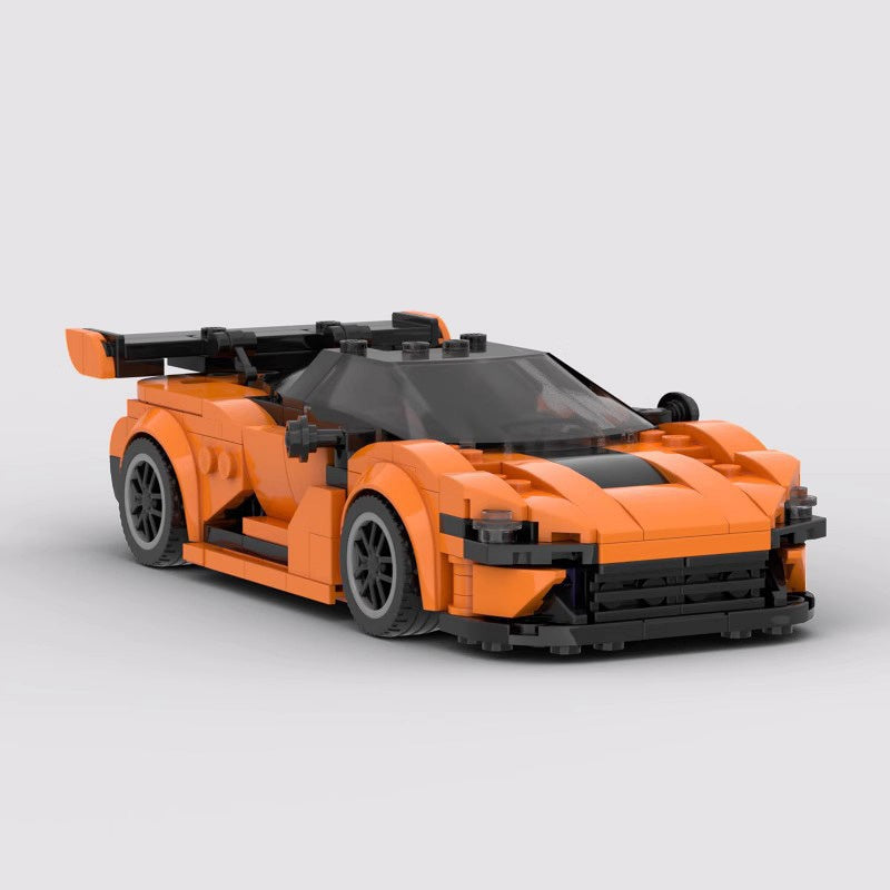 Orange GT3 Racing Car Building Kit | LEGO-Compatible MOC - 2