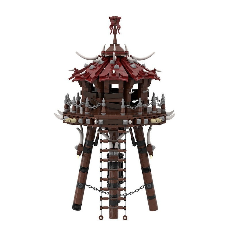 Orc Fortress Archery Siege Tower MOC Building Kit | Fantasy Castle Model - 2
