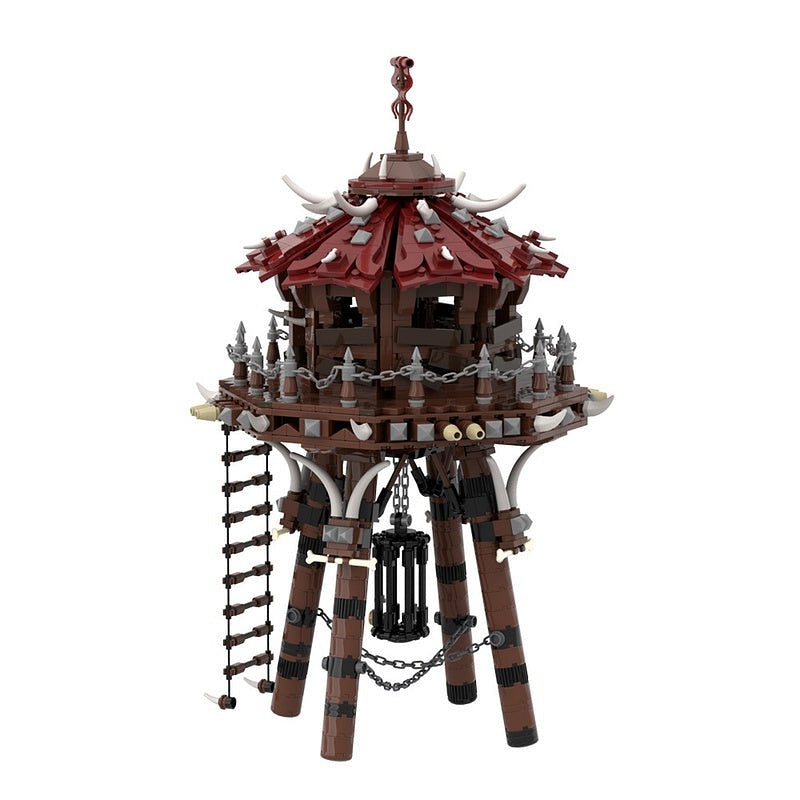 Orc Fortress Archery Siege Tower MOC Building Kit | Fantasy Castle Model - 4