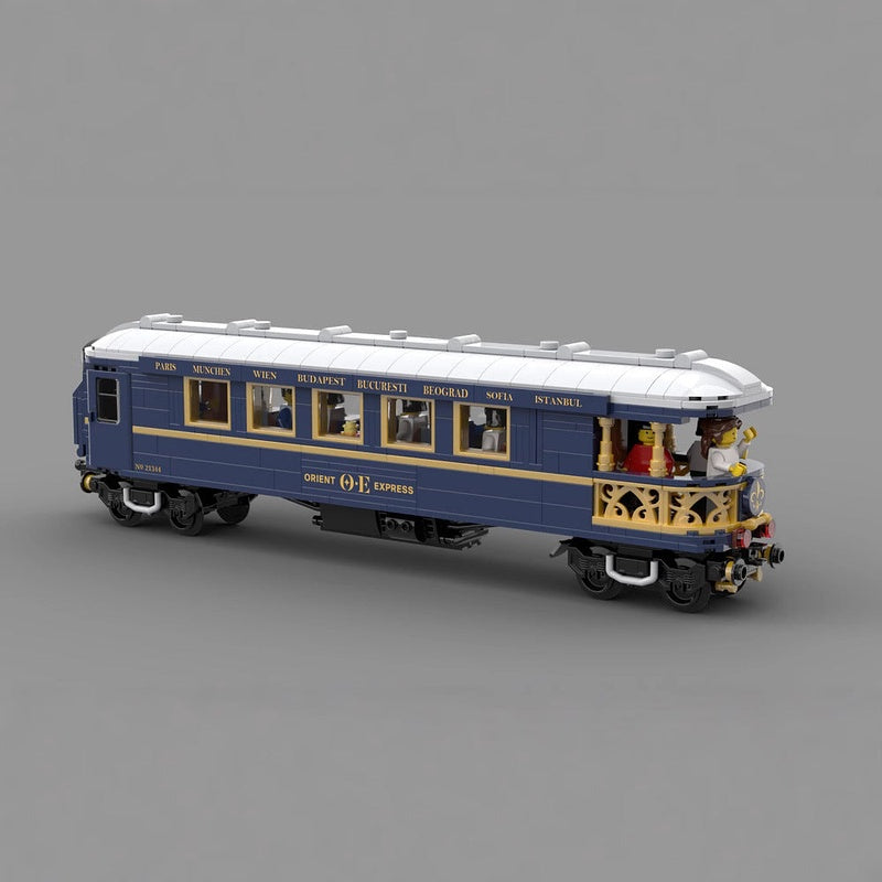 Orient Express MOC Luxury Passenger Train Observation Deck Building Kit - 2