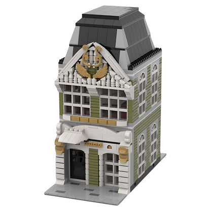 Ornate Narrow City Townhouse MOC Building Kit - 1