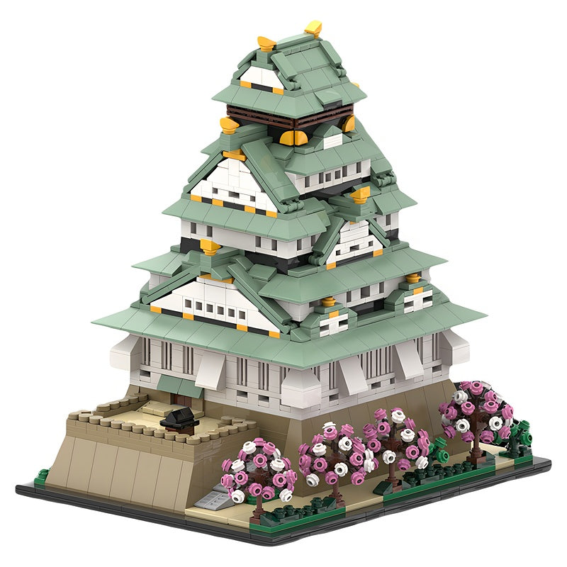 Osaka Castle Japanese Main Keep MOC Building Kit - 1