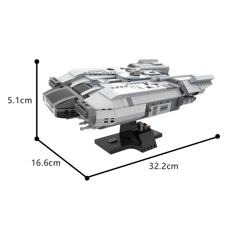 Outlaw Space Transport MOC Futuristic Spaceship Building Kit - 3