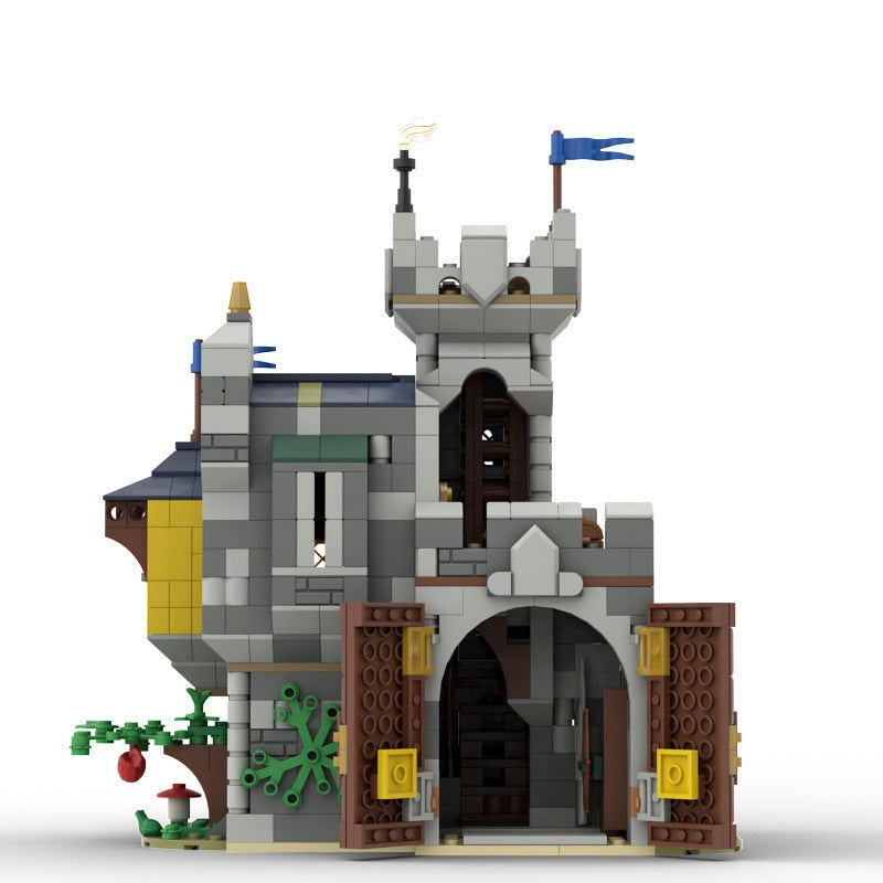 Outpost Castle MOC Building Kit | Medieval Fortress Architecture Model - 3