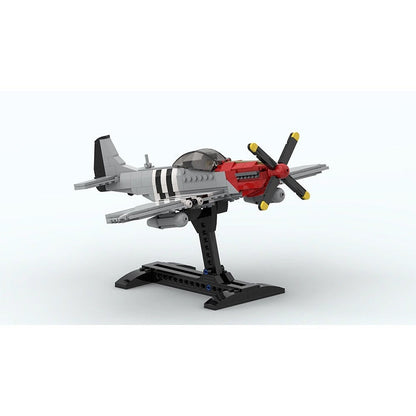 P-51 Mustang Fighter MOC Building Kit | WWII Aircraft Model - 2