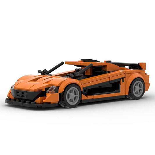 P1 Track Supercar 8 Stud Wide Racing Style Building Kit | LEGO-Compatible MOC - 1