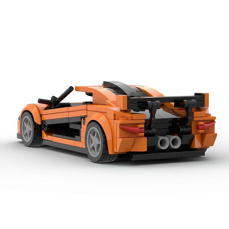 P1 Track Supercar MOC Building Kit | 8-Wide Racing Vehicle Model - 3