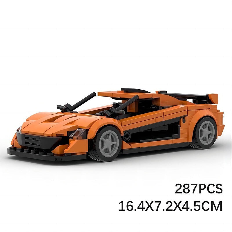 P1 Track Supercar MOC Building Kit | 8-Wide Racing Vehicle Model - 5