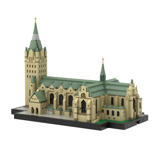 Paderborn Cathedral Building Kit | LEGO-Compatible MOC - 1