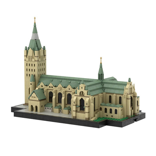 Paderborn Cathedral MOC Historic Architecture Building Kit - 1