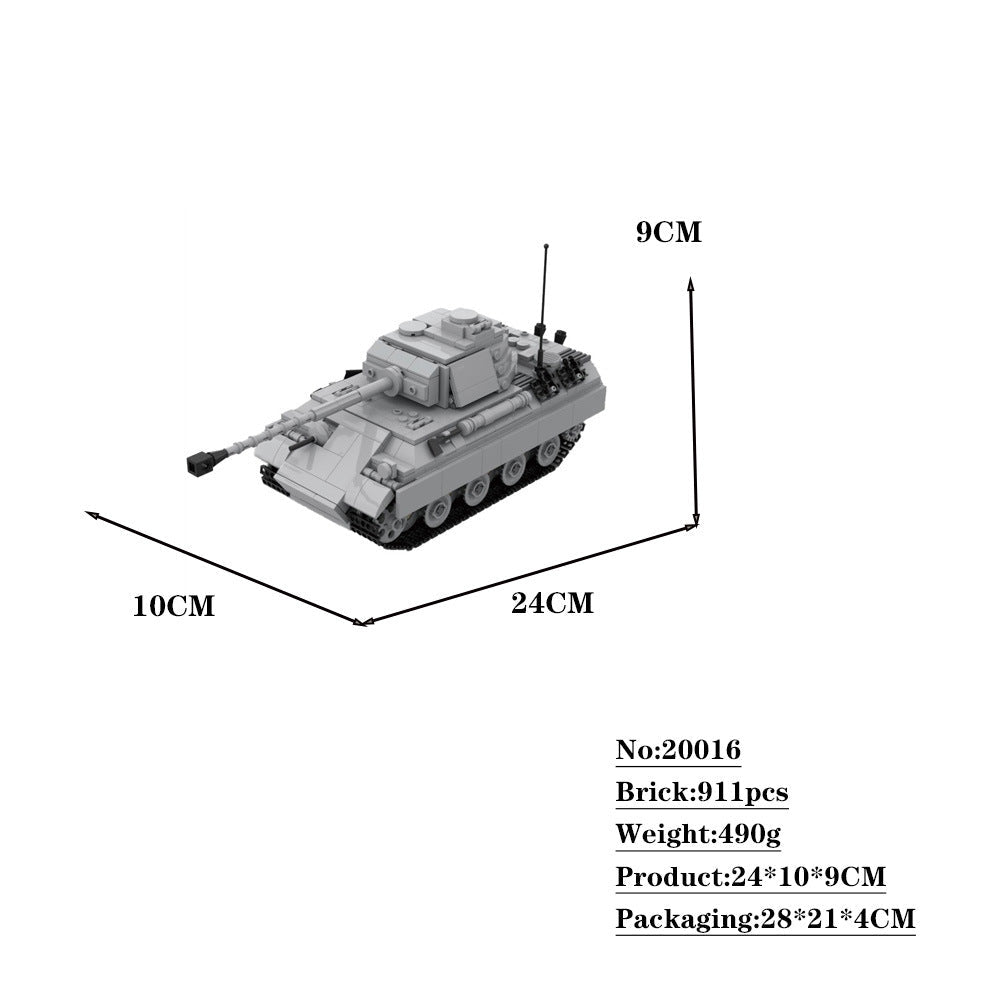 Panther G German Tank Building Kit | WW2 | LEGO-Compatible MOC - 4