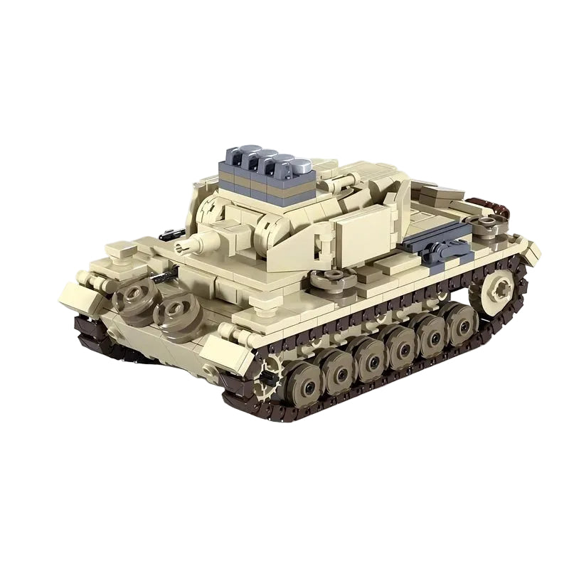 Panzer III Variant N-Type Flammpanzer WWII Tank Building Kit | LEGO-Compatible MOC - 1