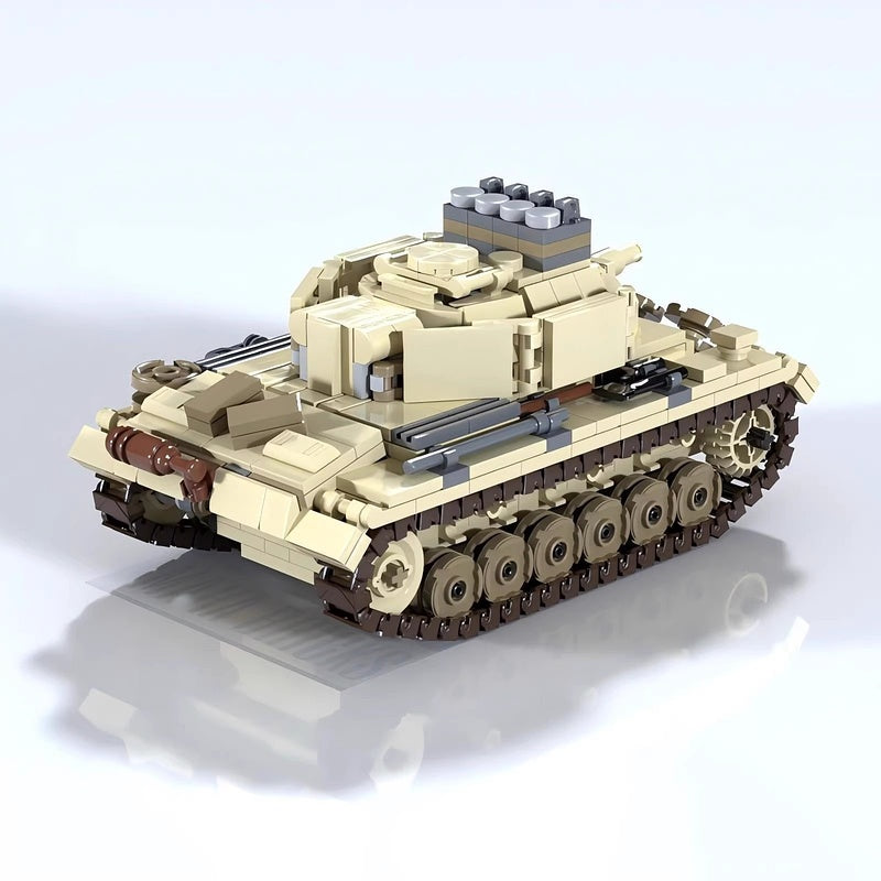 Panzer III Variant N-Type Flammpanzer WWII Tank Building Kit | LEGO-Compatible MOC - 2