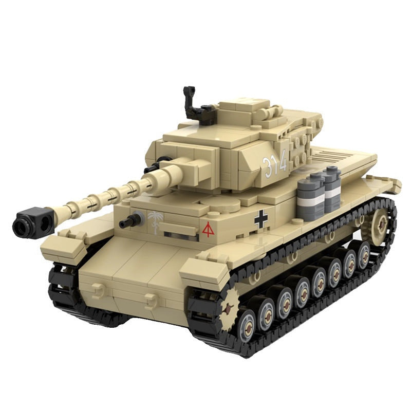 Panzer IV Ausf G Tank MOC Building Kit | WWII Medium Tank Model - 1