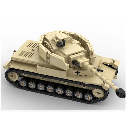 Panzer IV Ausf G Tank MOC Building Kit | WWII Medium Tank Model - 4