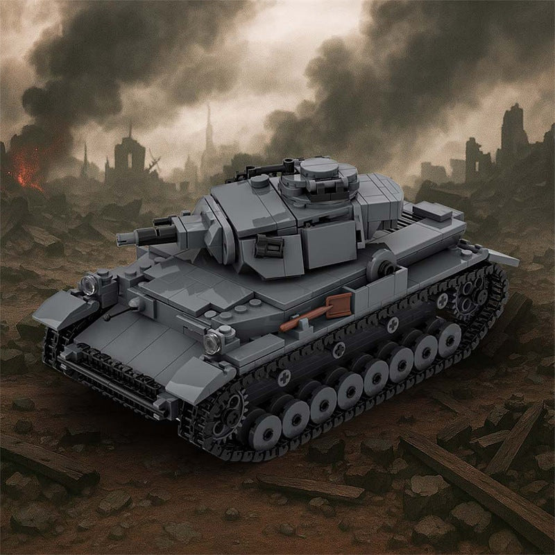 Panzer IV D Tank MOC Building Kit | WWII Medium Tank Model - 2
