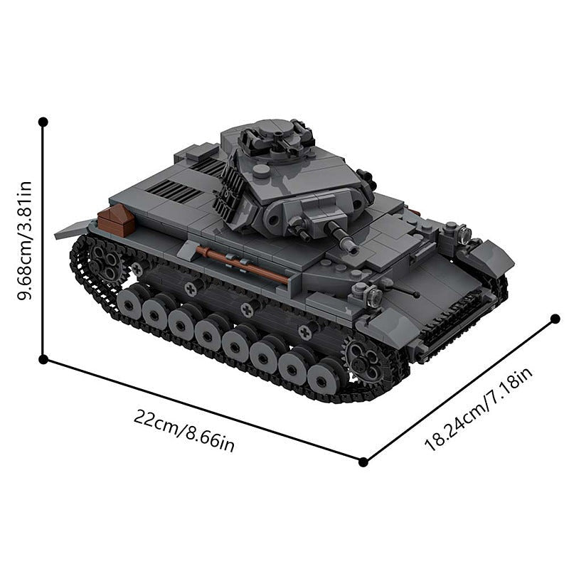 Panzer IV D Tank MOC Building Kit | WWII Medium Tank Model - 5