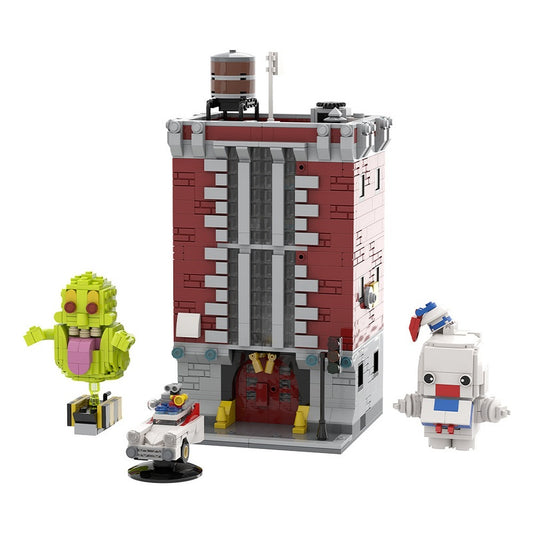 Paranormal Firehouse HQ Modular Building Kit | LEGO-Compatible MOC - 4