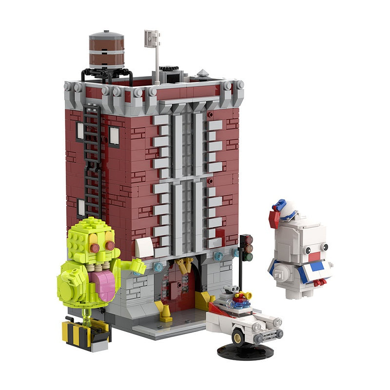 Paranormal Firehouse HQ Modular Building Kit | LEGO-Compatible MOC - 5