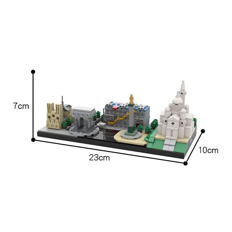 Paris Skyline MOC Architecture Building Kit - 2