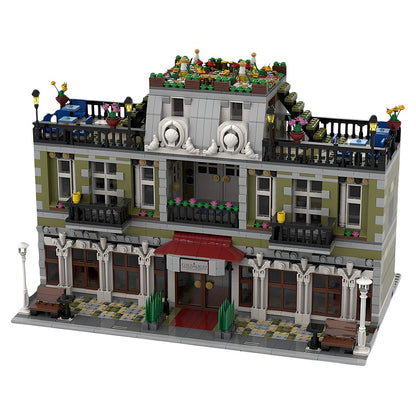 Parisian Garden Hotel Modular MOC Building Kit - 1