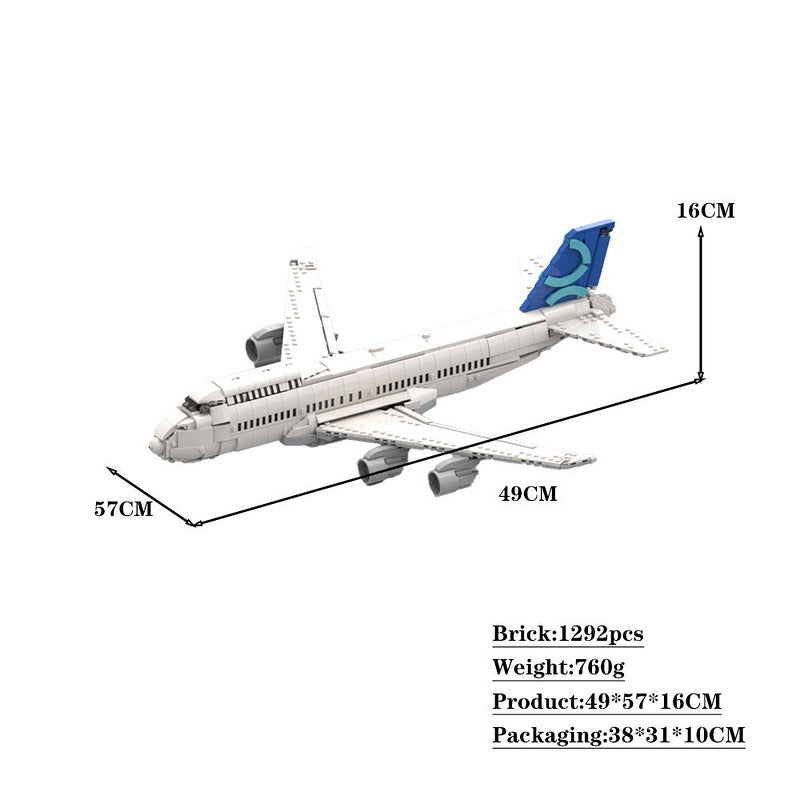 Passenger Airplane MOC Building Kit | Inspired by 747 Aircraft Model - 4