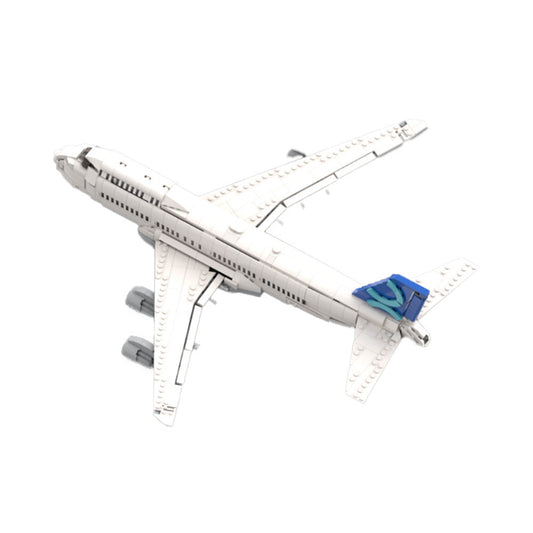 Passenger Airplane Model Building Kit | Inspired by 747 | LEGO-Compatible MOC - 1