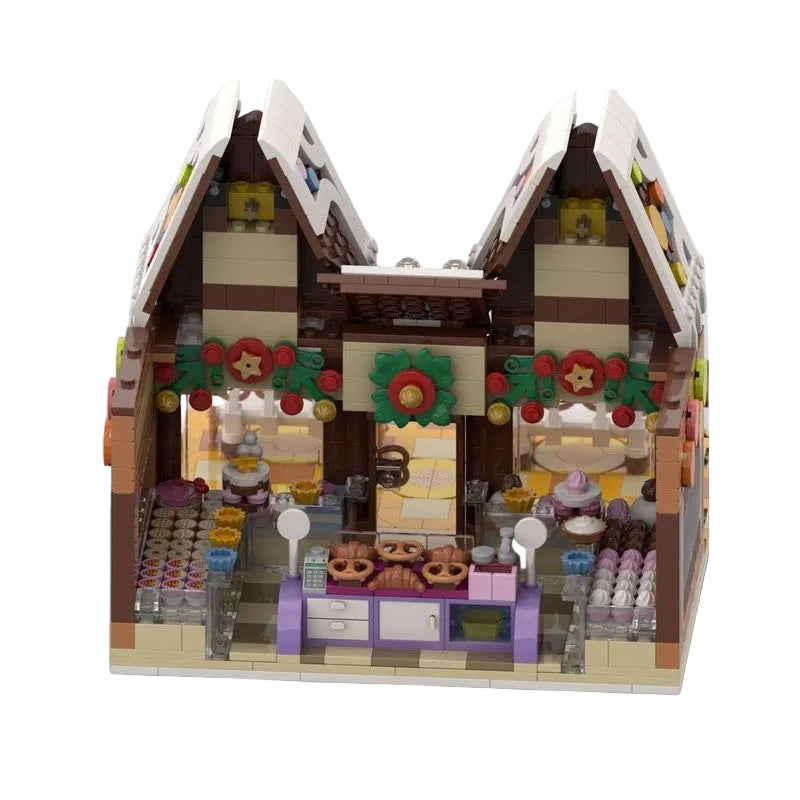 Pastry Shop Building Kit | Winter Village | Compatible MOC - 3