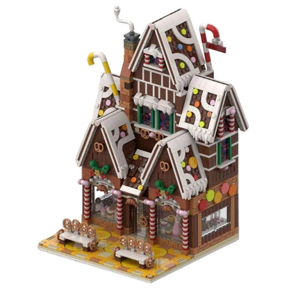 Pastry Shop Building Kit | Winter Village | Compatible MOC - 4