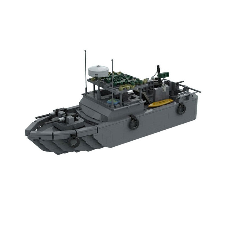 Patrol Boat River PBR MOC Building Kit | Modern Military Vessel Model - 1