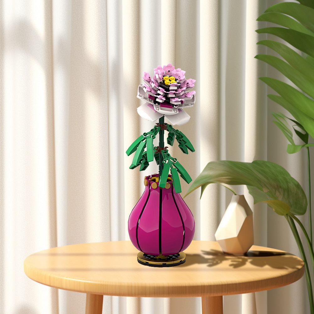Peony Flower Building Kit | LEGO-Compatible MOC - 2