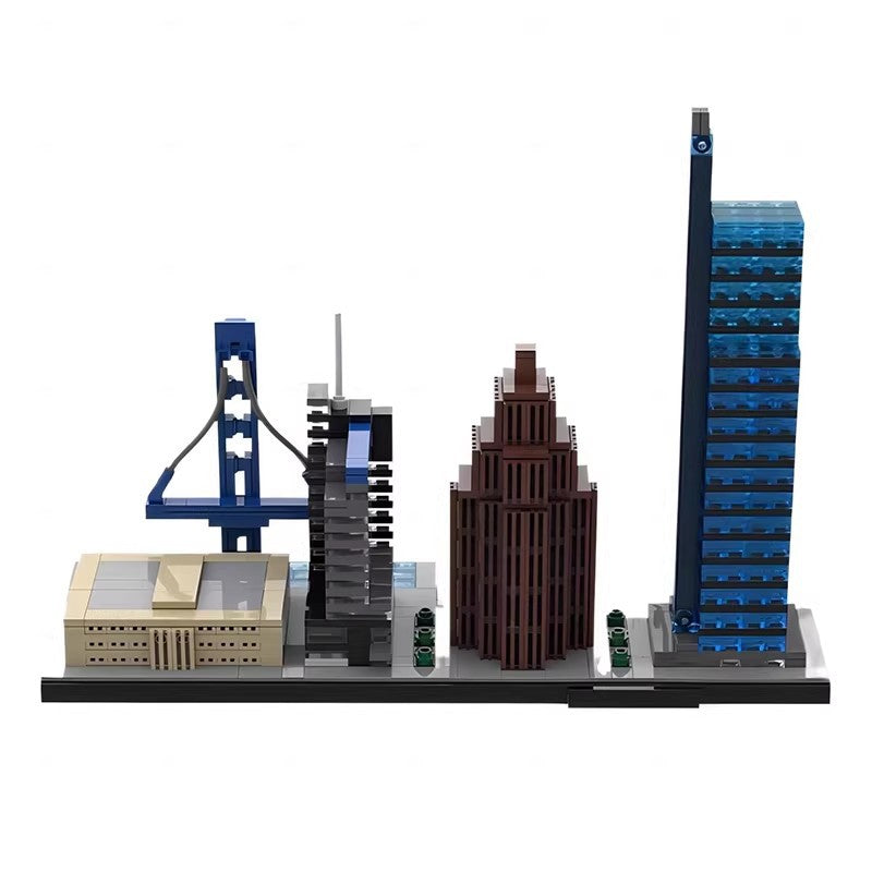 Philadelphia Skyline Building Kit | LEGO-Compatible MOC - 1